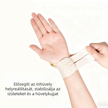 Ultra vékony hüvelykujj- és csuklótámasz, ínhüvelyvédelmet biztosító védőhüvely a hüvelykujjnak és a csuklónak, számítógépes egér használathoz