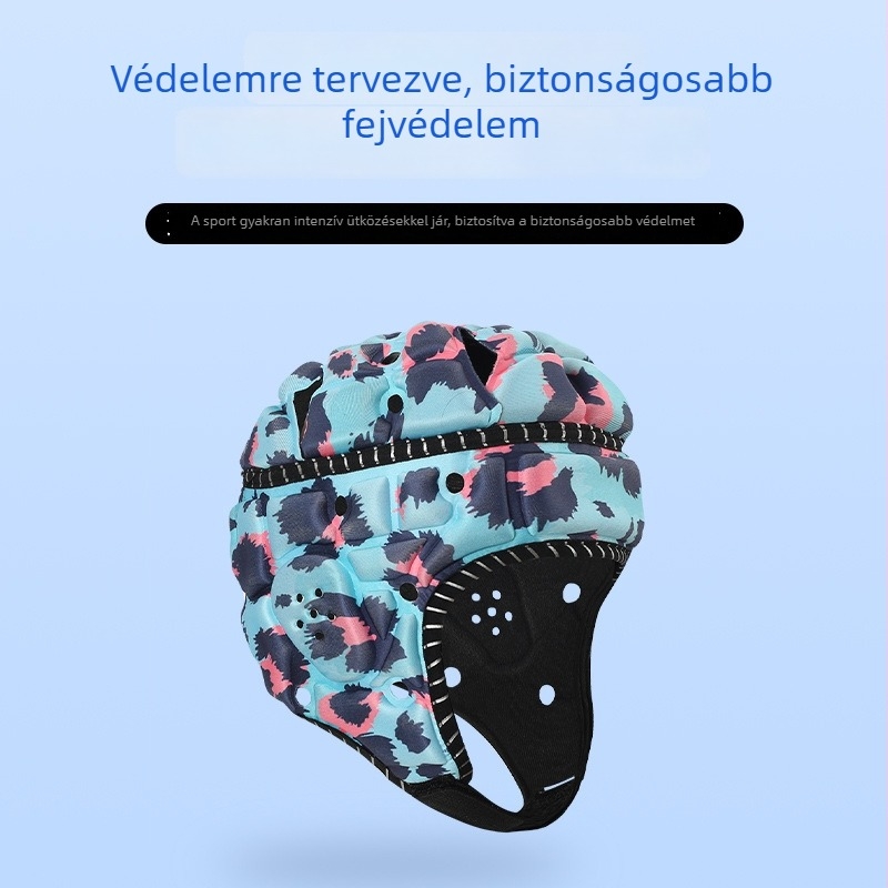 Ifjú sportvédő fejvédő rugbyhez és futballhoz, kapus sisak, edzés célú baseball védőfelszerelés