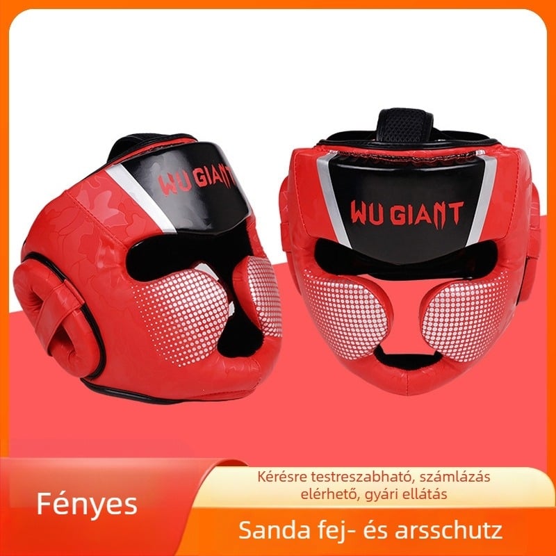 Személyre szabott fej- és arcvédő Sanda, Taekwondo és Muay Thai számára — felnőtt védőfelszerelés edzéshez