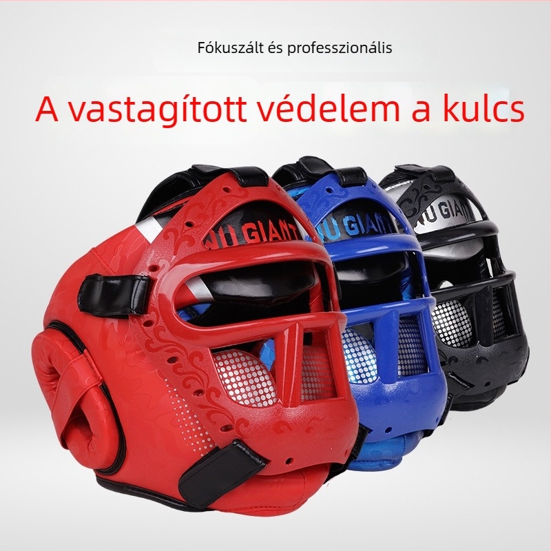 Személyre szabott fej- és arcvédő Sanda, Taekwondo és Muay Thai számára — felnőtt védőfelszerelés edzéshez