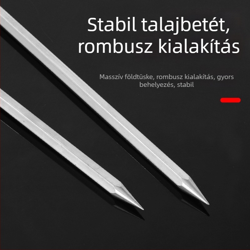 Nemesacél horgászbot-tartó gyémánt alakú talajbetéttel, gumírozott bevonattal, multimfunkciós Napernyő-tartó és hosszú dobásokhoz alkalmas tartó