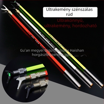 Szénszálas horgászbot tartó, állítható teleszkópos tartóval