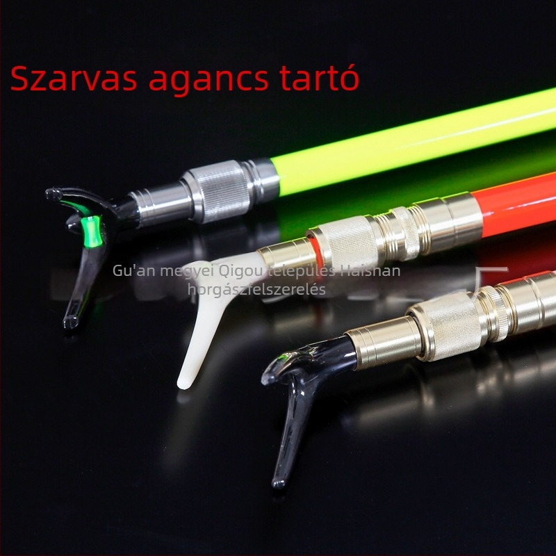 Szénszálas horgászbot tartó, állítható teleszkópos tartóval