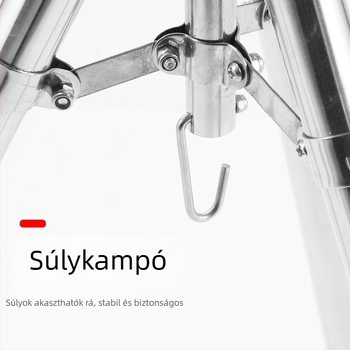 Rozsdamentes acél tengeri horgászbot tartó, teleszkópos háromlábú állvány