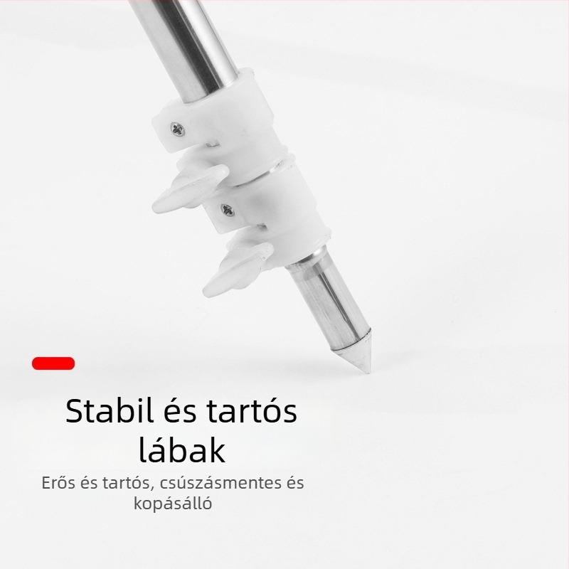 Rozsdamentes acél tengeri horgászbot tartó, teleszkópos háromlábú állvány