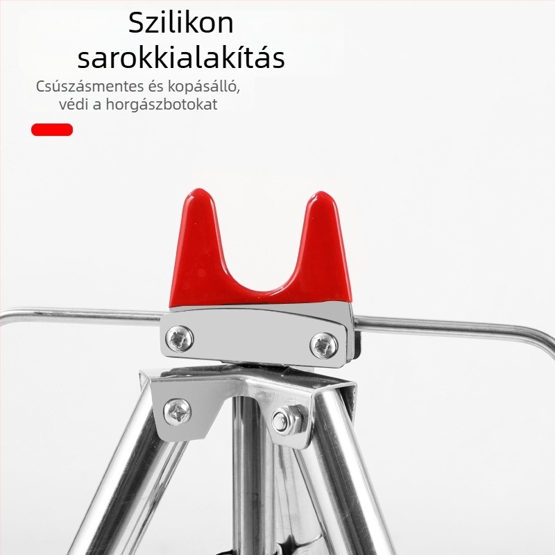 Rozsdamentes acél tengeri horgászbot tartó, teleszkópos háromlábú állvány
