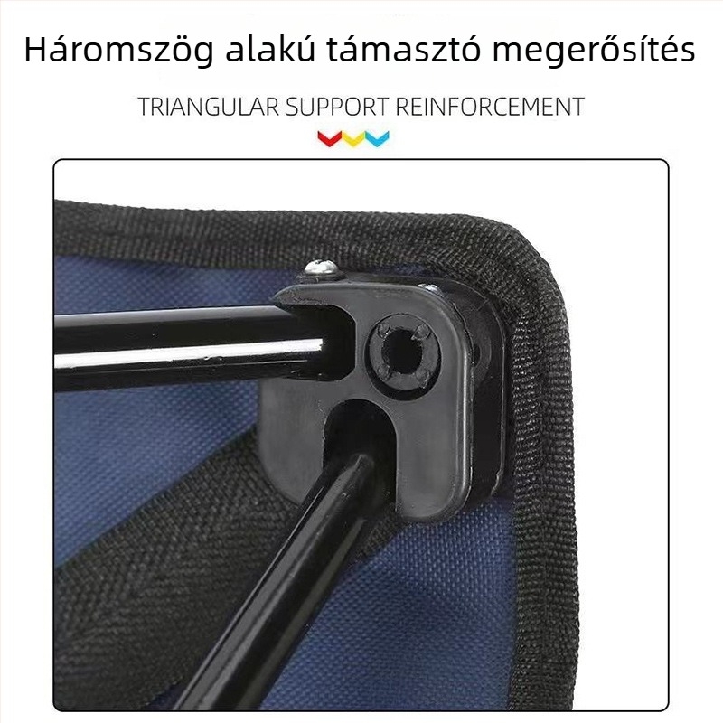 Kültéri hordozható összecsukható szék, könnyű kompakt fotel otthoni használatra, összecsukható asztal horgászathoz tárolóval