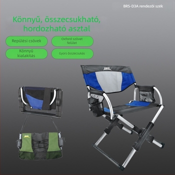 BRS-D3A alumínium összecsukható rendezőszék kültéren – strand és horgászat, hordozható