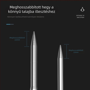 Woding forgásgátló talajtű horgász‑esernyőhöz, masszív és tartós, megvastított és meghosszabbított kivitel, két lábon