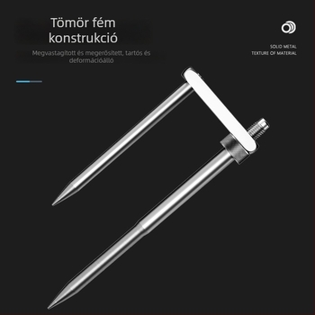 Woding forgásgátló talajtű horgász‑esernyőhöz, masszív és tartós, megvastított és meghosszabbított kivitel, két lábon