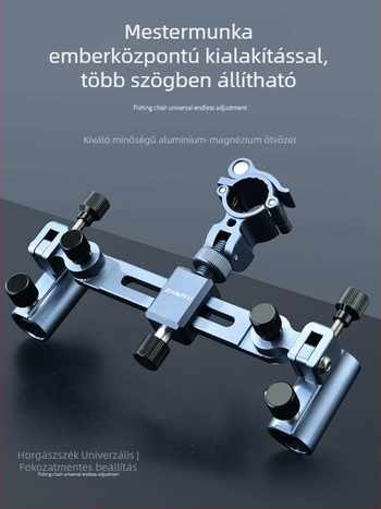 Kétbotos tartó állvány horgász székre – univerzális kétbot tartóval és kiegészítő dobozzal