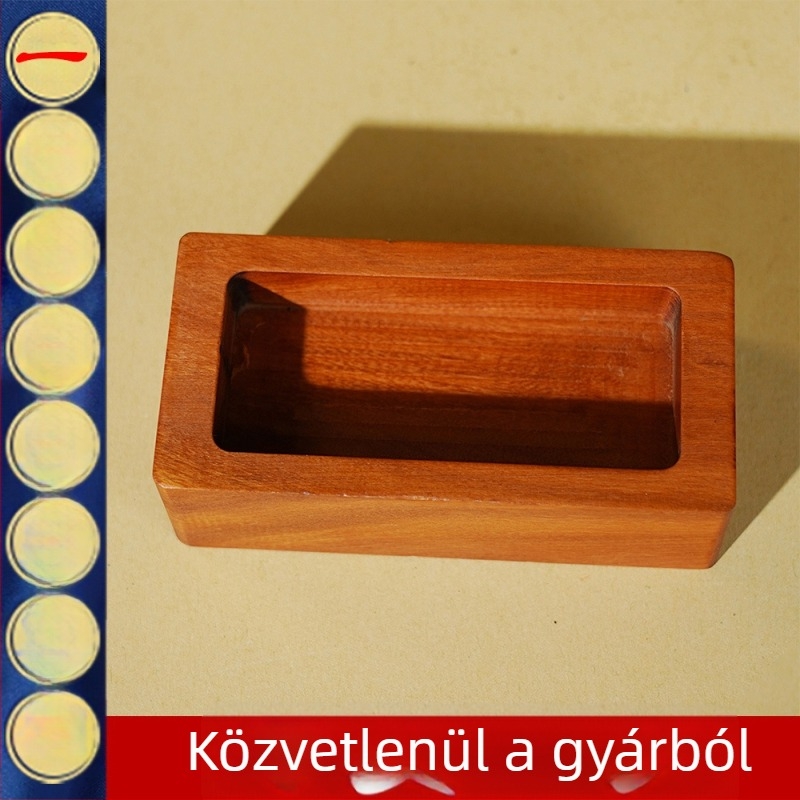 Nagy talizmán alap jujuba fából, finoman faragott, kézzel készített fa dísz taoista stílusban