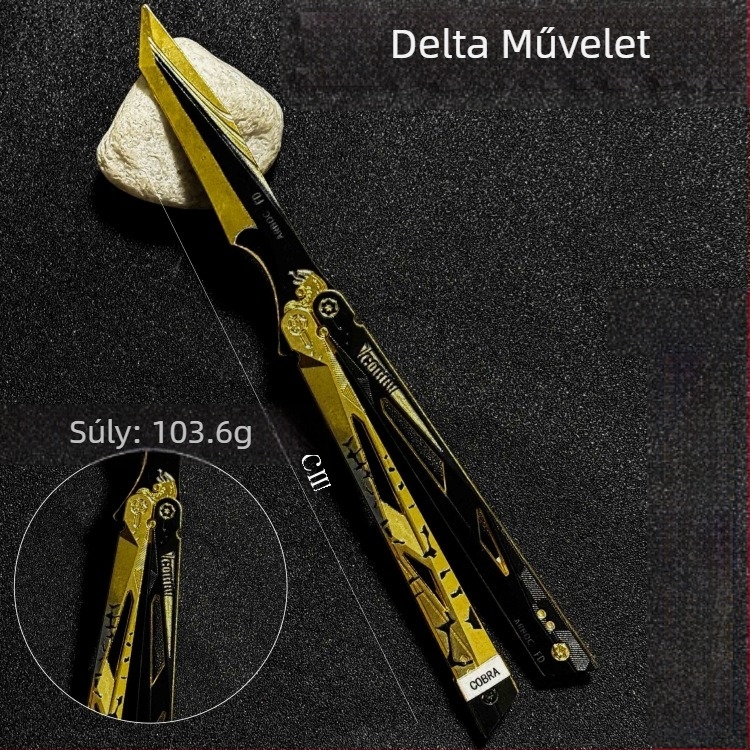 Delta Force Mercy Knife — fém pillangó kés, dekoratív modell