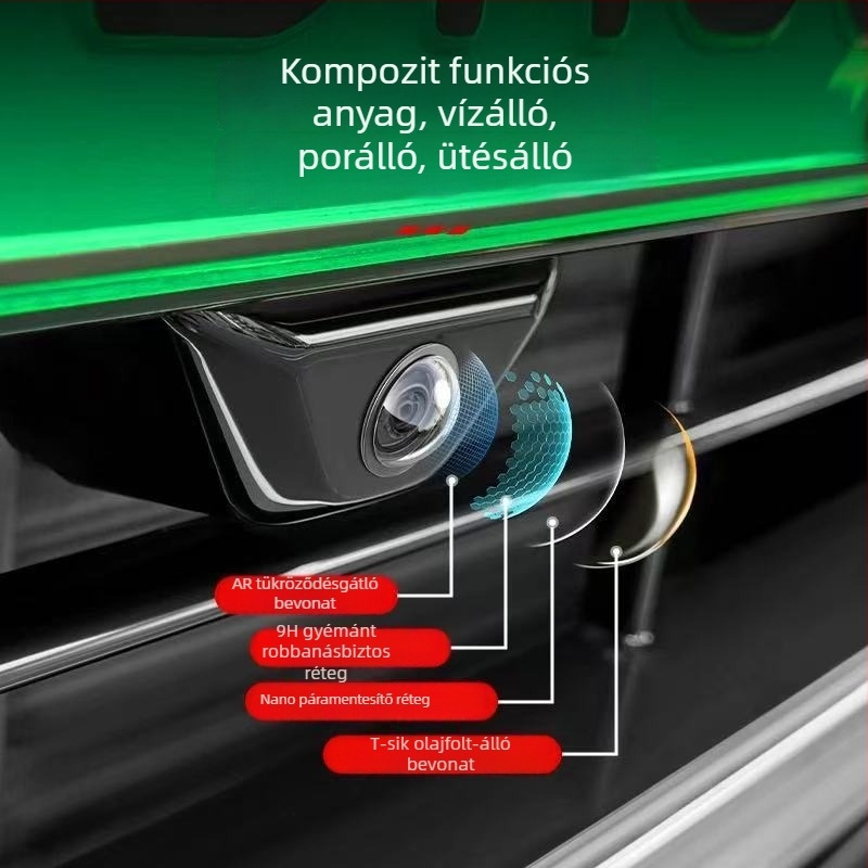 Autókamerához való objektívvédő sapka előre kamerához, 360° hátsó látási rendszerhez, eső- és homokálló.