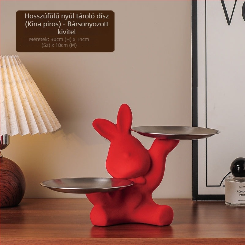 Nyuszi formájú kulcsállvány bejárathoz — modern minimalistikus otthoni dekoráció