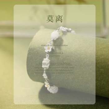 Női mesterséges Hetian jade nyaklánc, különleges tervezés, elegáns kulcscsont körüli nyaklánc, születésnapi ajándék a barátnőnek
