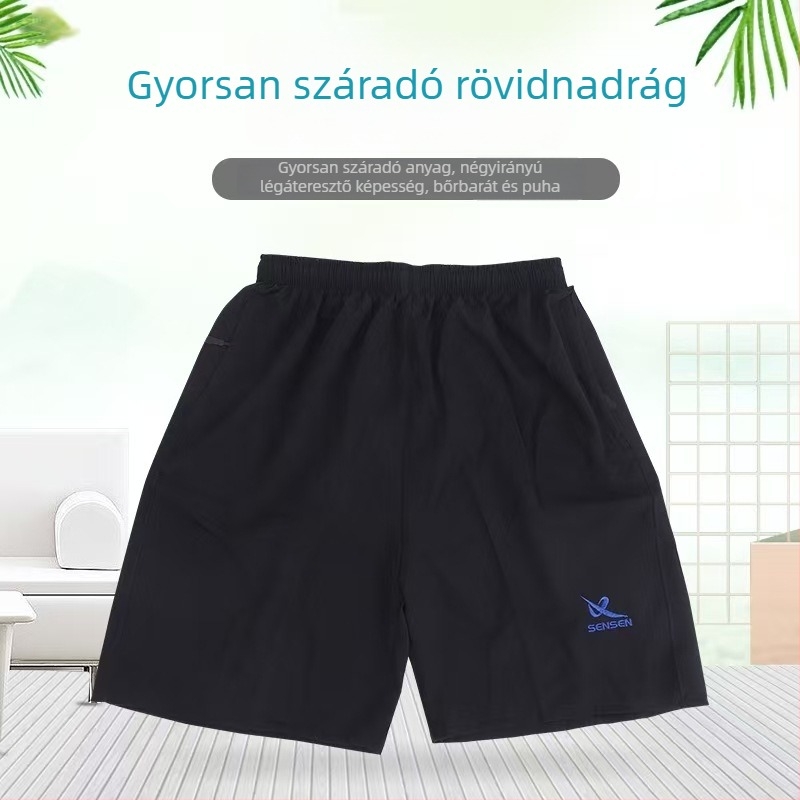 Férfi nyári sportos rövidnadrág, lazán szabott, lélegző és kényelmes, anti-dörzsölés, strandhoz, nagy méret