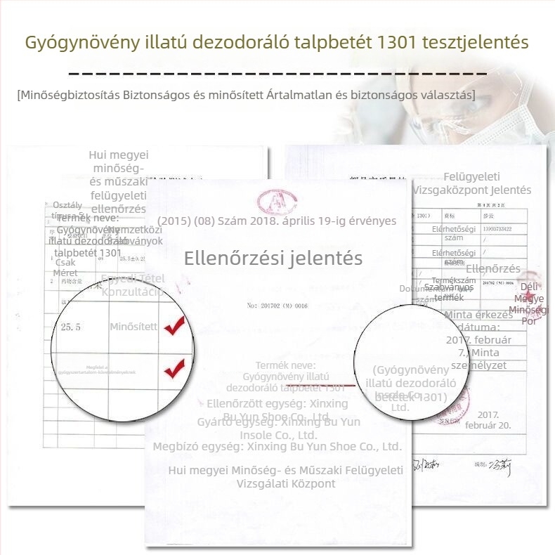 Buyun 1301 Friss illatú dezodoráló talpbetét – lélegző, nedvszívó, egész éves, uniszex