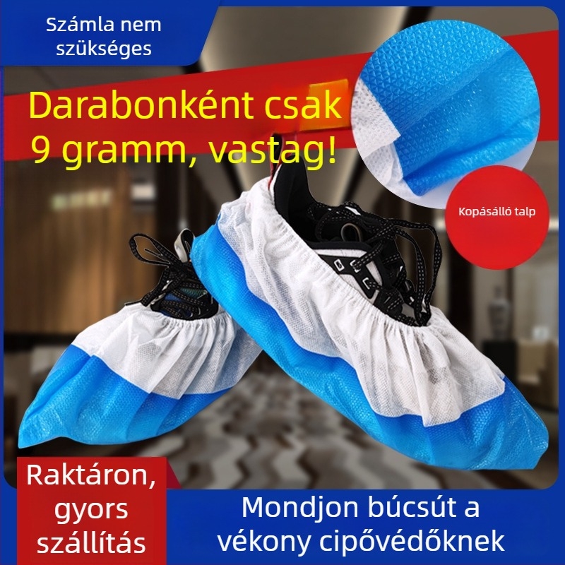 Egyszer használatos vízálló, lélegző cipővédők, vastag bevonattal, csúszásmentesek, kültéri használatra, építkezésekre, otthonra és gazdaságok számára