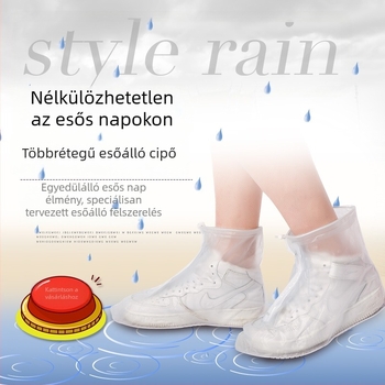 Esővédő cipővédők, vízálló és csúszásmentes, vastag talppal, túrázáshoz és utazáshoz