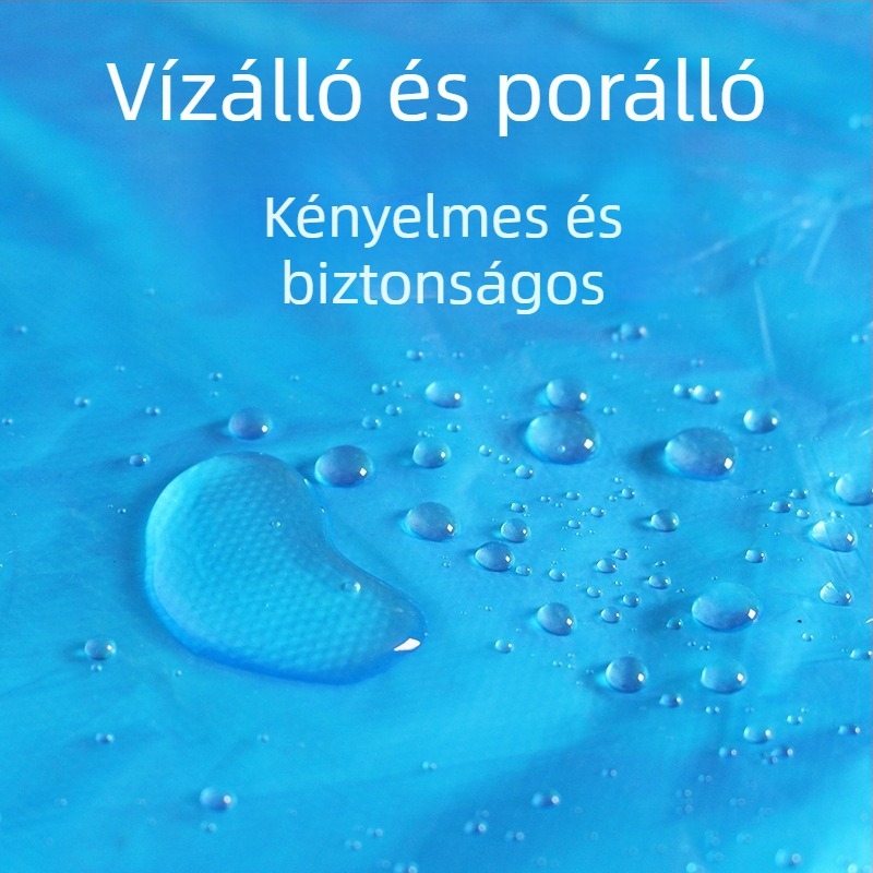 Egyszer használatos esőcsizma fedők hosszú szárú, vízálló és csúszásmentes, átlátszó műanyagból, vastított és kopásálló, univerzális méret