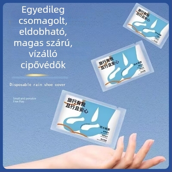 Egyszer használatos, hosszú csővel rendelkező vízálló cipővédő felnőtteknek, kültéri használatra
