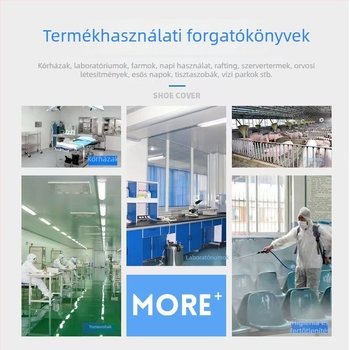 Egyszer használatos, hosszú csővel rendelkező vízálló cipővédő felnőtteknek, kültéri használatra