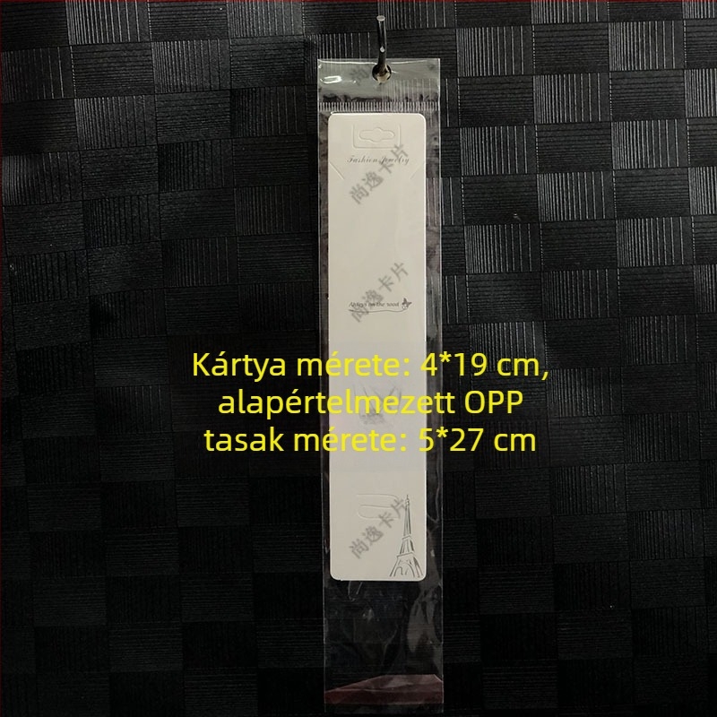 Ékszerek csomagoló kártya nyakláncokhoz, medálokhoz, karkötőkhöz és bokaláncokhoz