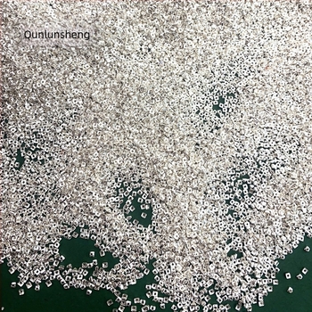 Qunlusheng S925 Sterling Silver – Mini törött ezüst gyöngyök, szabálytalan elválasztó gyöngyök, rendkívül finom szabad gyöngyök DIY nyaklánc és karkötő készítéséhez