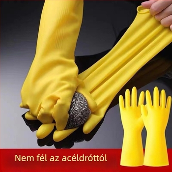 Női mosogatós kesztyűk, tartós, vízálló konyhai kesztyűk tisztításra és mosásra