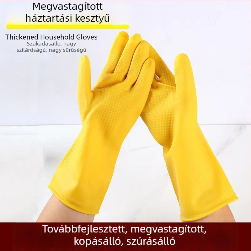 Női mosogatós kesztyűk, tartós, vízálló konyhai kesztyűk tisztításra és mosásra