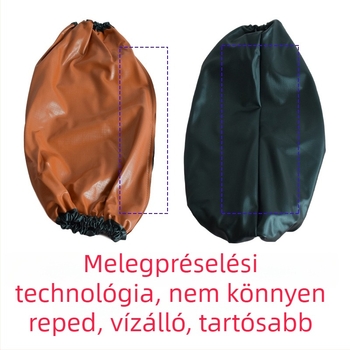 PVC vízálló mandzsetta, fekete-piros kompozit, olaj- és sav- és lúgálló, vastított és meghosszabbított kivitel kőfeldolgozáshoz