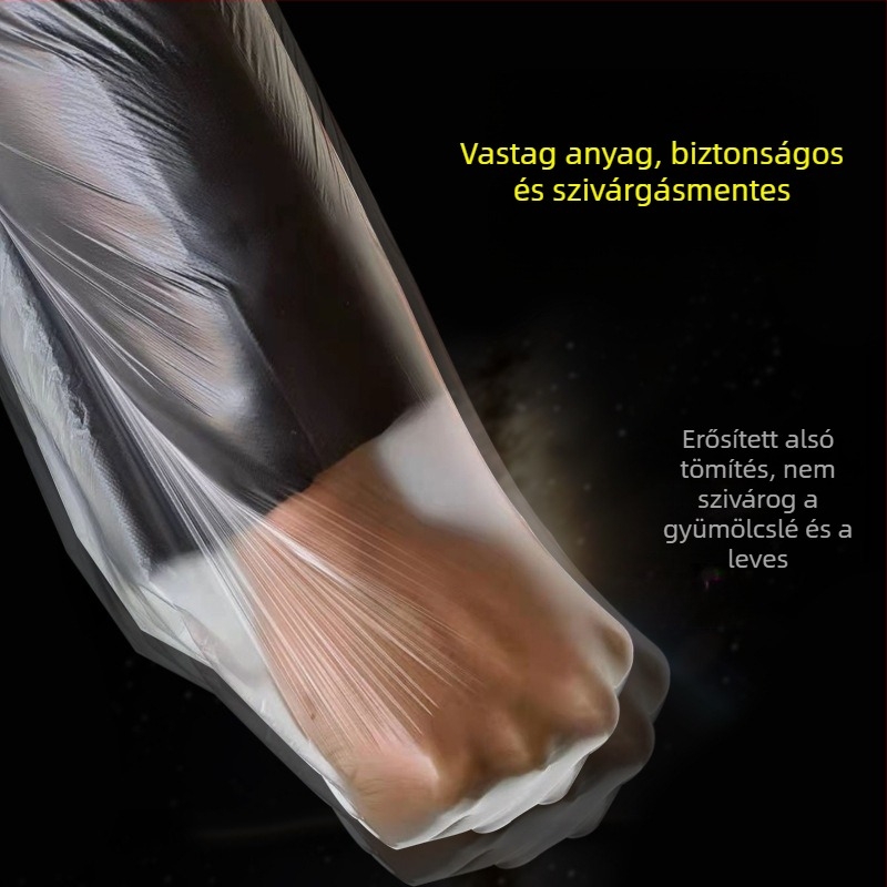 Egyszer használatos, vastagított fehér szemeteszsákok, kis méret, szállodai szobákhoz és otthoni használatra, tartósak