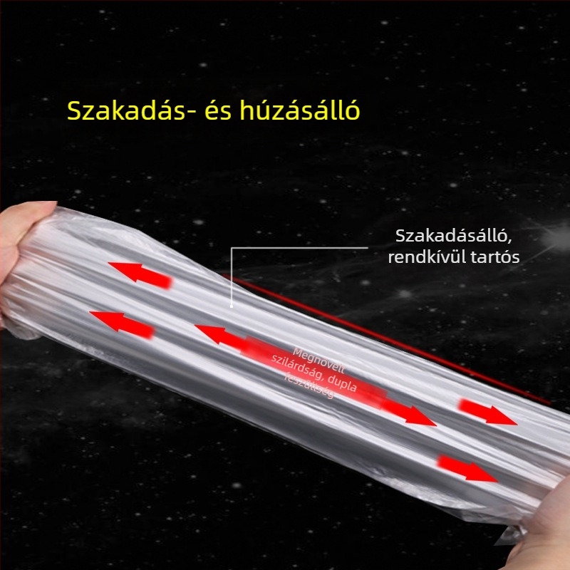 Egyszer használatos, vastagított fehér szemeteszsákok, kis méret, szállodai szobákhoz és otthoni használatra, tartósak