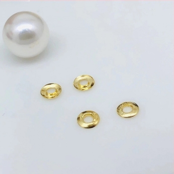 18K aranyozott gyöngytávtartó lapka – DIY ékszerkészítéshez