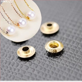 18K aranyozott gyöngytávtartó lapka – DIY ékszerkészítéshez
