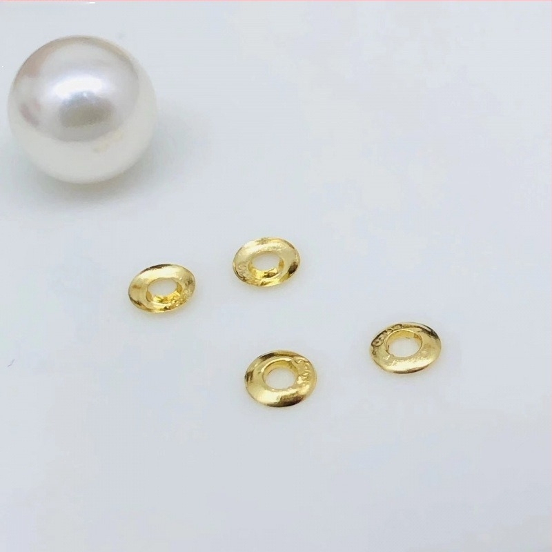 18K aranyozott gyöngytávtartó lapka – DIY ékszerkészítéshez