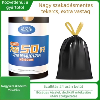 Vastagított, illatosított felhúzós szemeteszsákok, egyszer használatosak, irodába, otthonra és a konyhába, nagy tekercsben