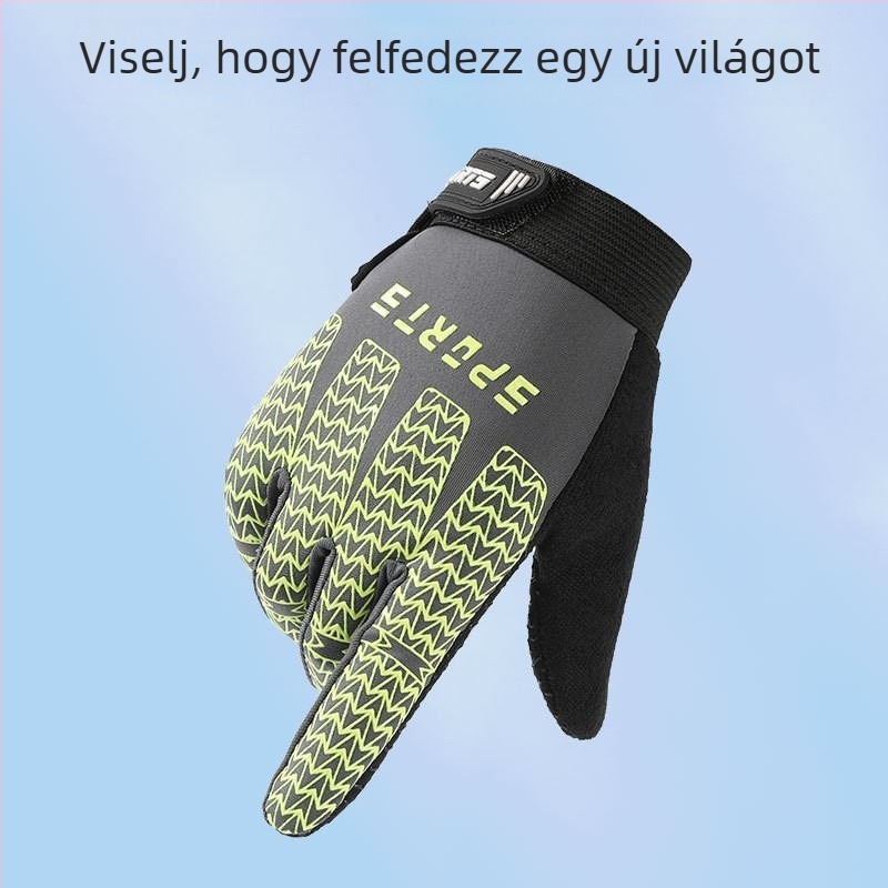 Gyermekek nyári vékony kerékpáros kesztyűk kültéri edzéshez, uniszex, csúszásmentes