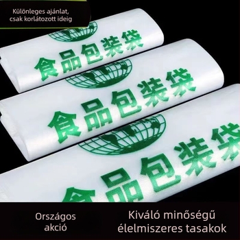 Vastagított műanyag zacskók élelmiszer-csomagoláshoz, újrahasználható, nagykereskedelmi