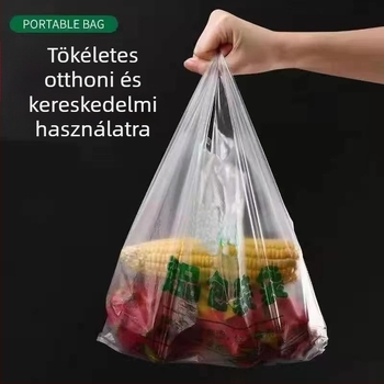 Vastagított műanyag zacskók élelmiszer-csomagoláshoz, újrahasználható, nagykereskedelmi
