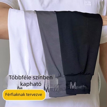 Férfi Ice Silk karvédők, lazán szabott, nagy méret, kültéri kerékpárhoz és vezetéshez, vékony nyári napsütés elleni védelem