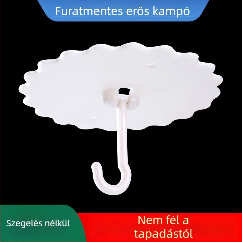 Kupola szúnyoghálóhoz készült erős, kétfunkciós ragasztóhorog mennyezetre