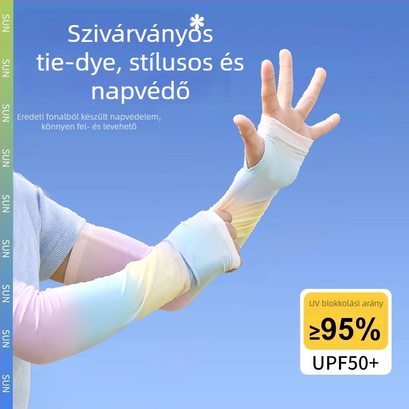 Gyerekek UV-védelmes jég-selyem karvédők, nyár 2025