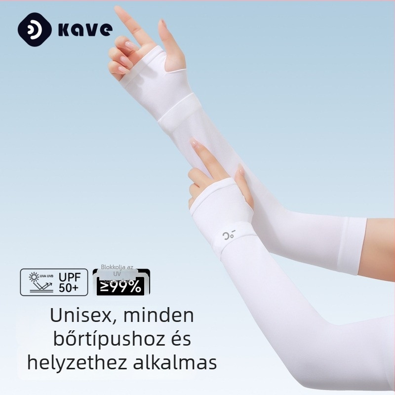 Uniszex UV-védett karvédő ujjvédő, külső vezetéshez, integrált védelemmel