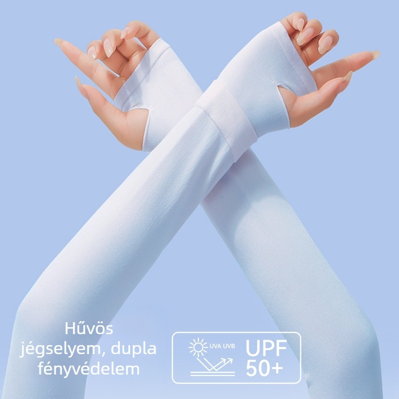 Uniszex UV-védett karvédő ujjvédő, külső vezetéshez, integrált védelemmel