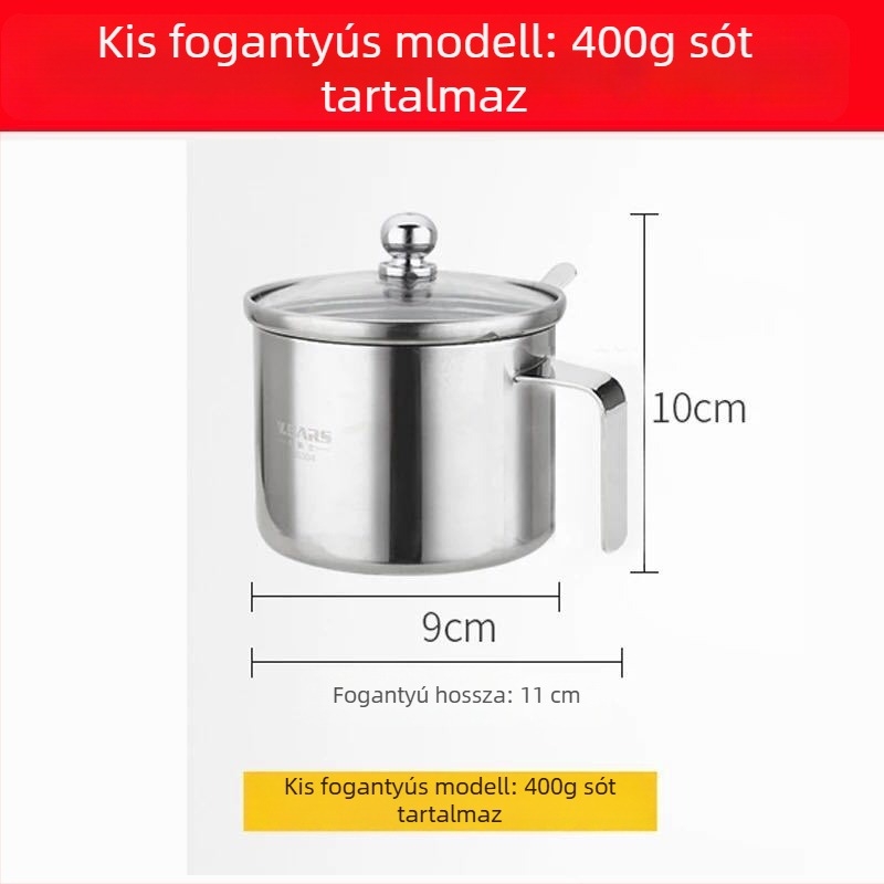 304 rozsdamentes acélból készült ízesítőüvegek készlete a konyhához fogantyúval
