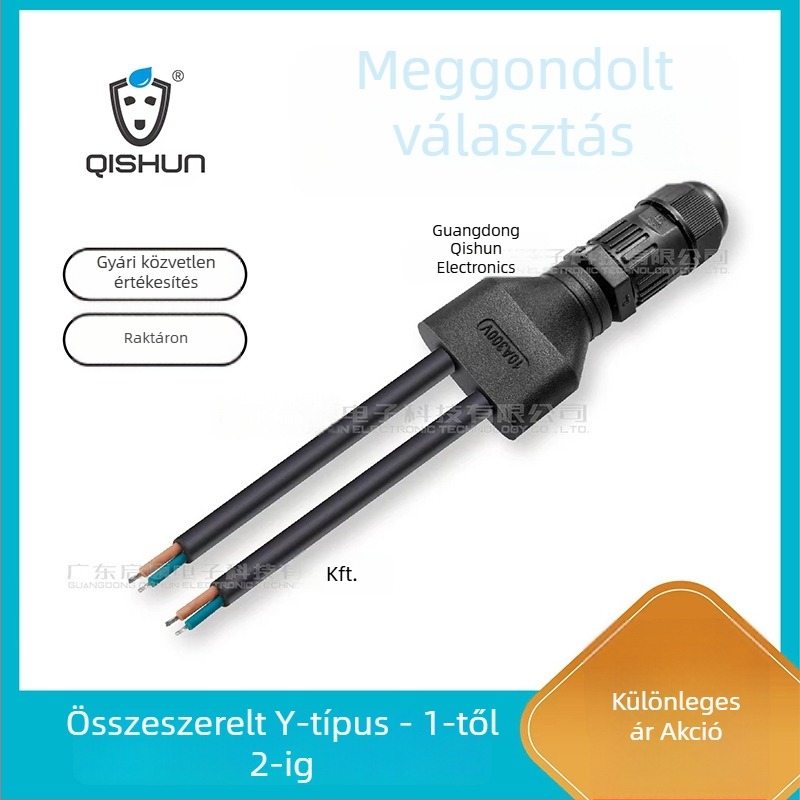 Y-típusú vízálló csatlakozó kültéri LED világításhoz, kábel-osztó és 3-utas csatlakozó, magas és alacsony hőmérséklet-álló, testreszabható