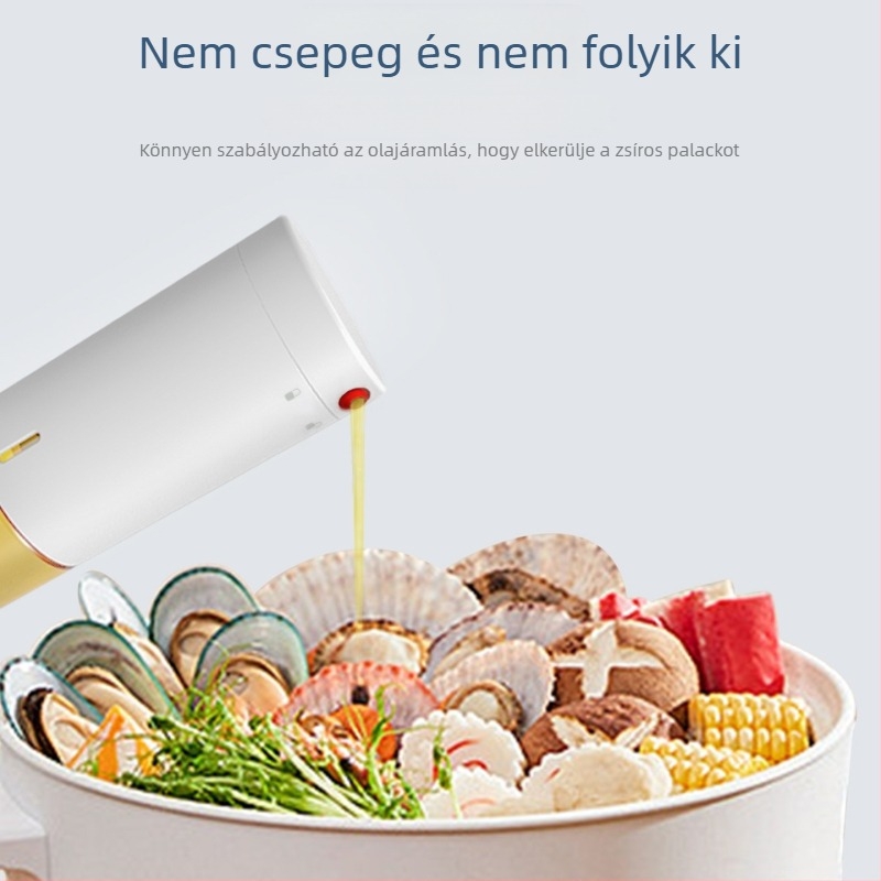 Konyhai üveges olajtartó csepegésmentes adagolóval, szezámolaj és szójaszósz, ecet ízesítő üveg, szivárgásmentes ecetes tartó, pontos olajmérés