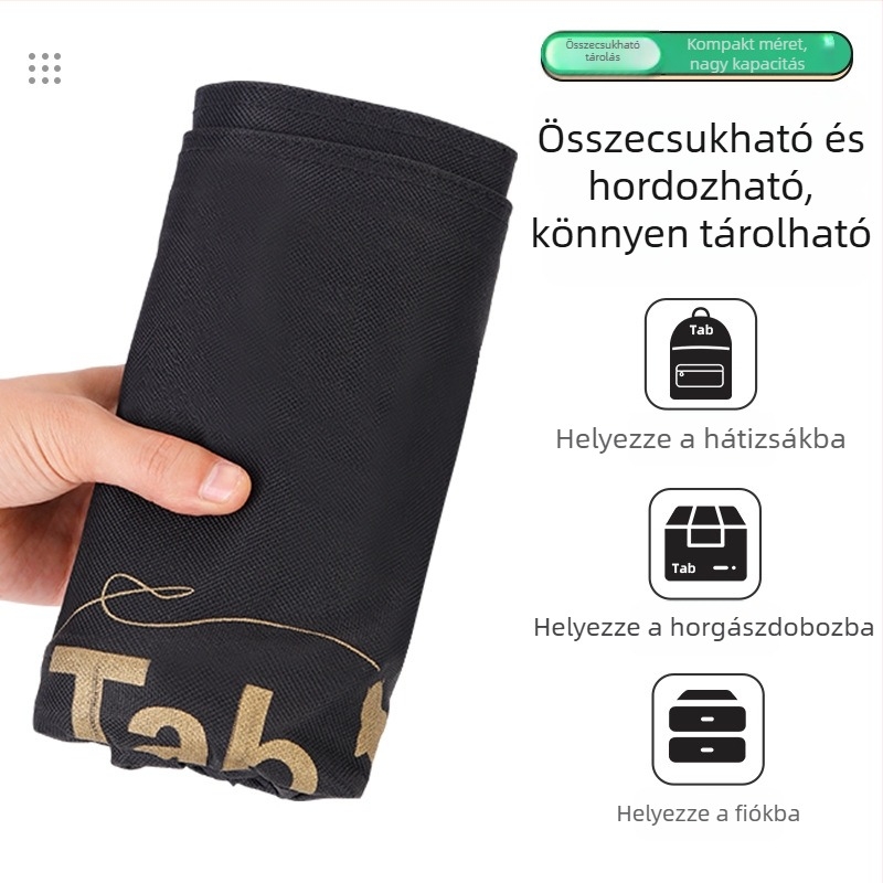 Nylon horgász táska fogantyúval, halak tárolására és felszerelés rendezésére